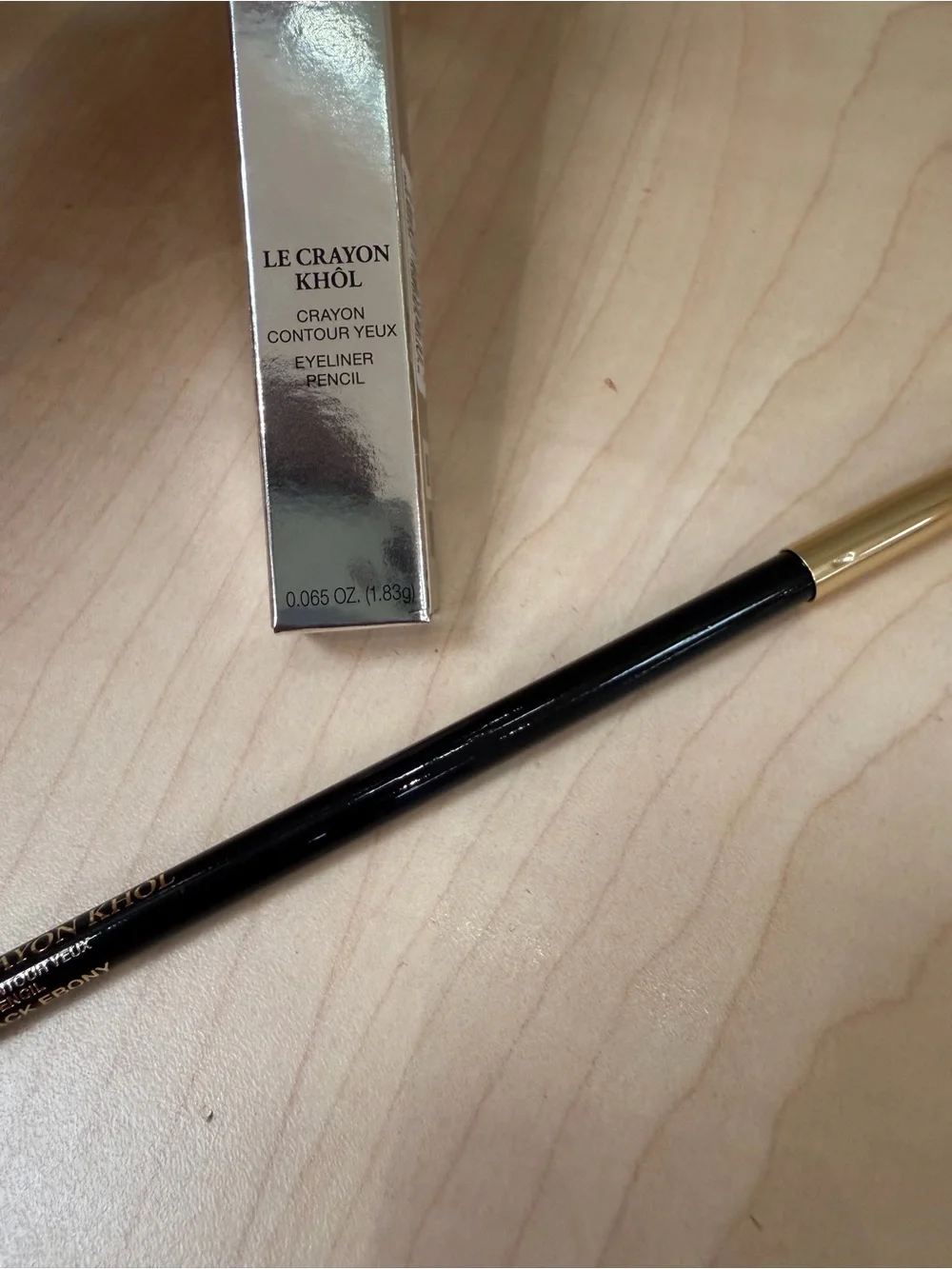 Lancome Le Crayon Khol EyeLiner Pencil 602 Black Ebony Full Size NWOB